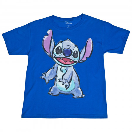 Disney Stitch Character Sketch Style Art Youth T-Shirt